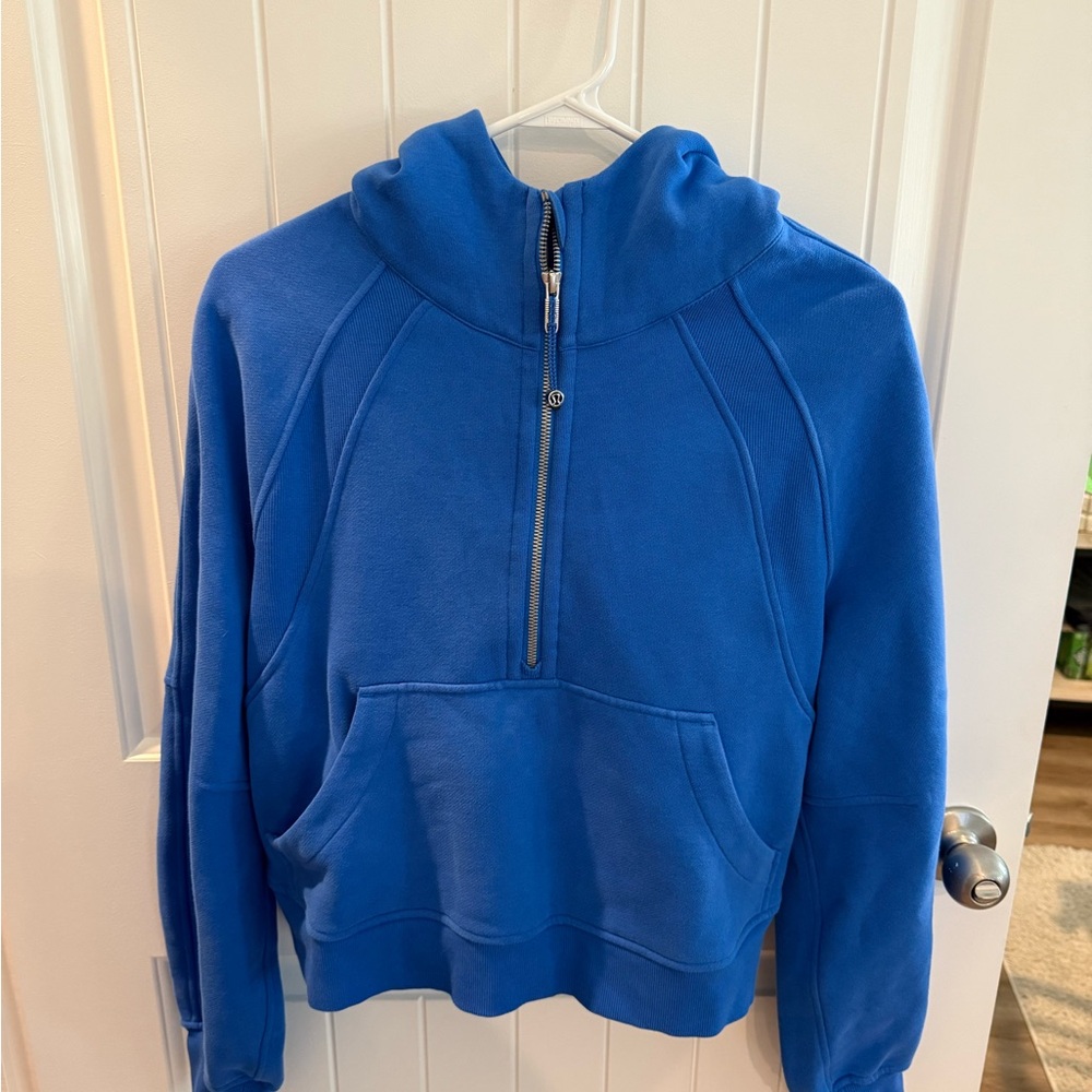 Lululemon Scuba Blue Half-Zip Hoodie
